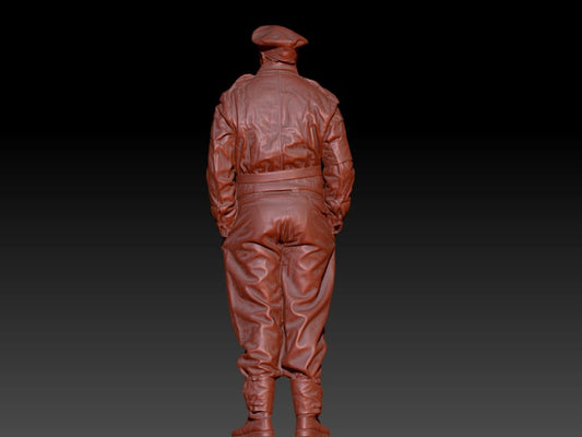 S3Ds0013 Homeguard Officer Flat Cap Figure