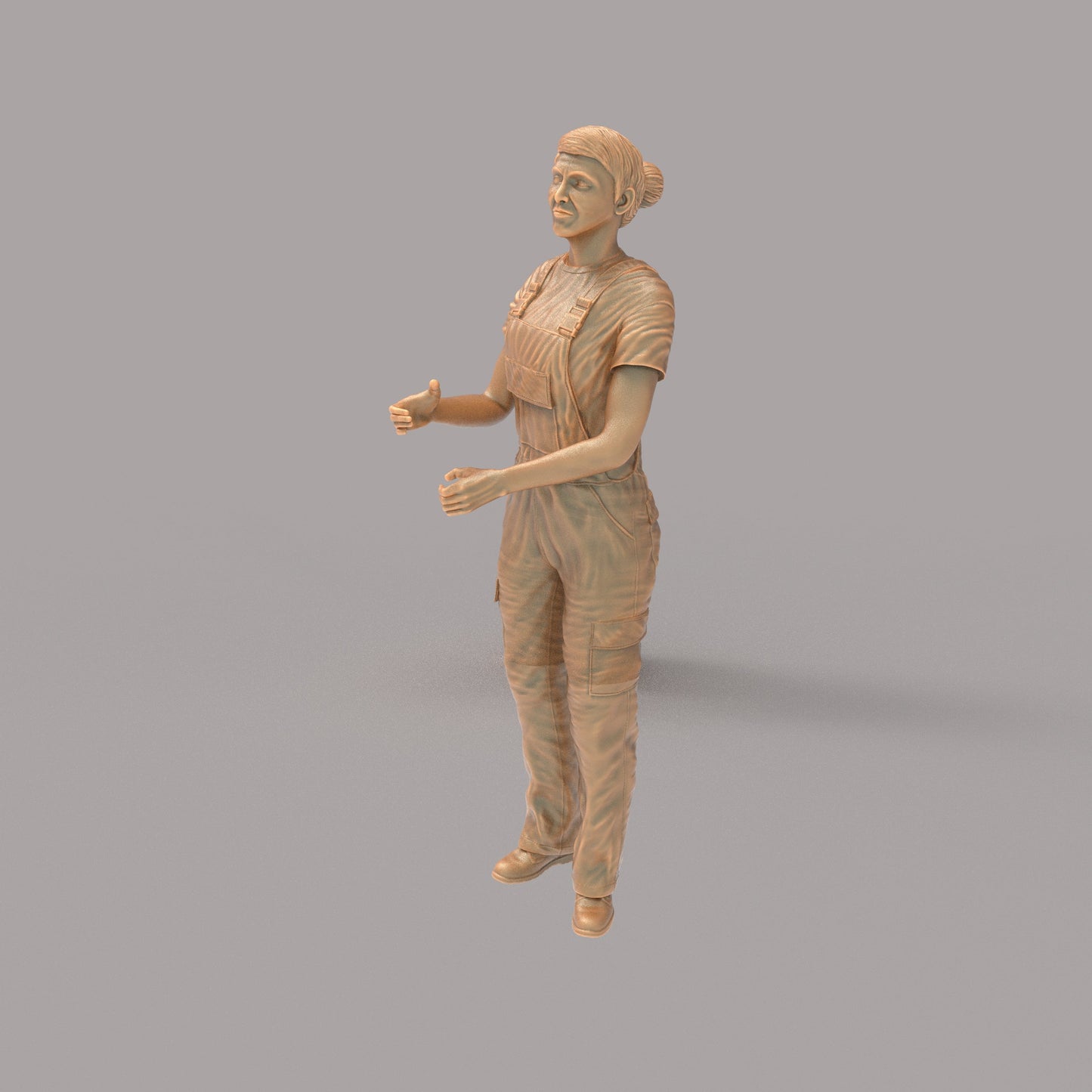 MM2090 Girl in Overalls