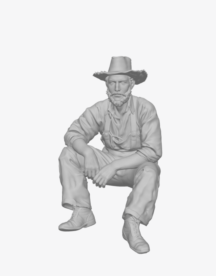 DG063 Farmer resting