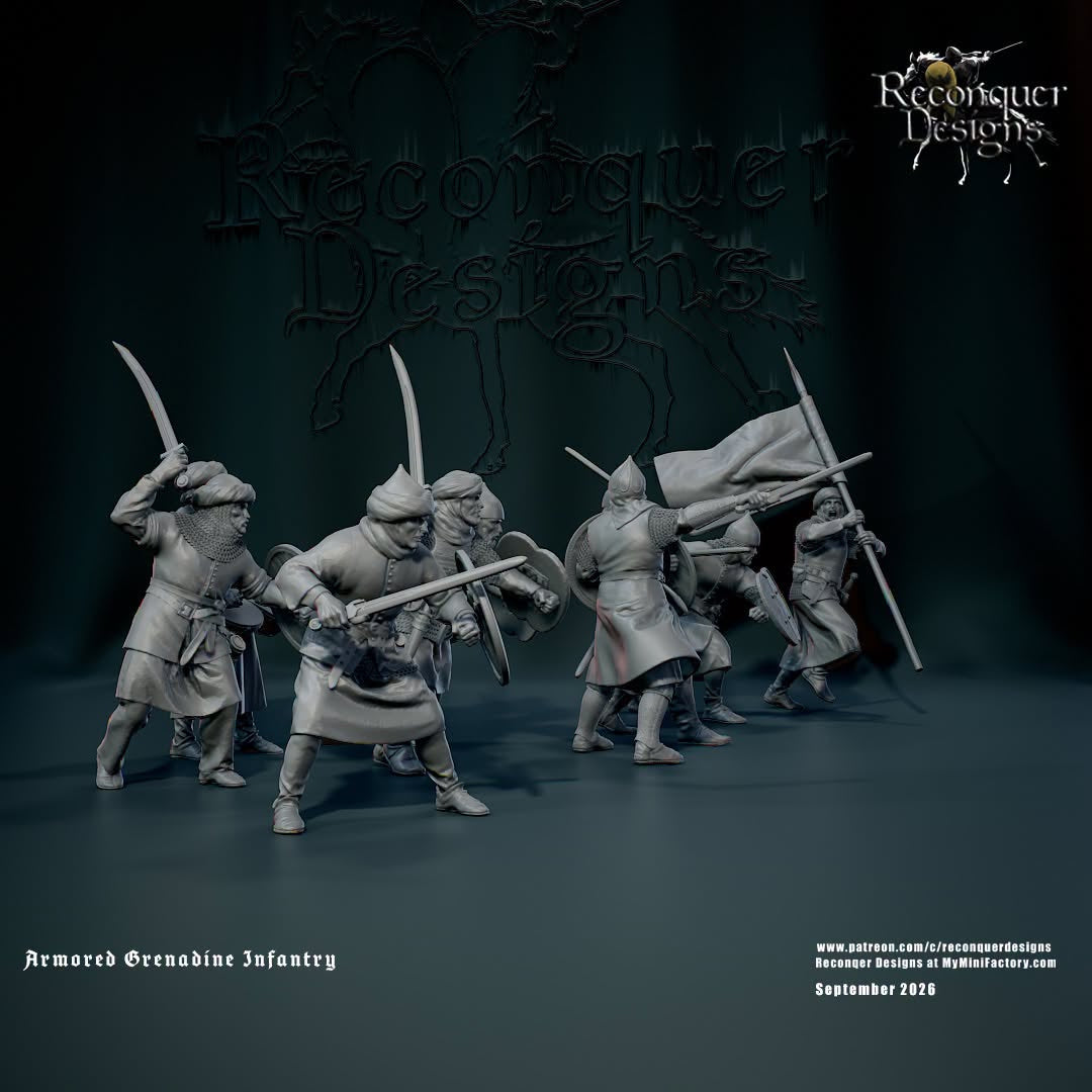 REM0217 14th century Armored Grendadine Infantry