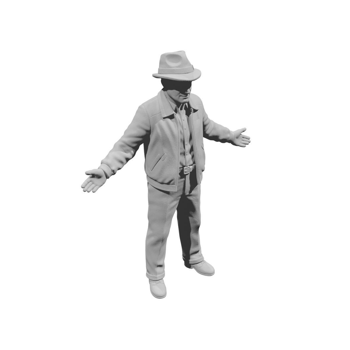 MM2155 1950s Pedestrians-2 Standing Gentleman in Jacket