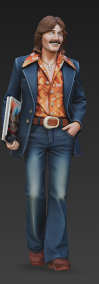 MM326 1970s Street Folks 5-1970s Man with Book