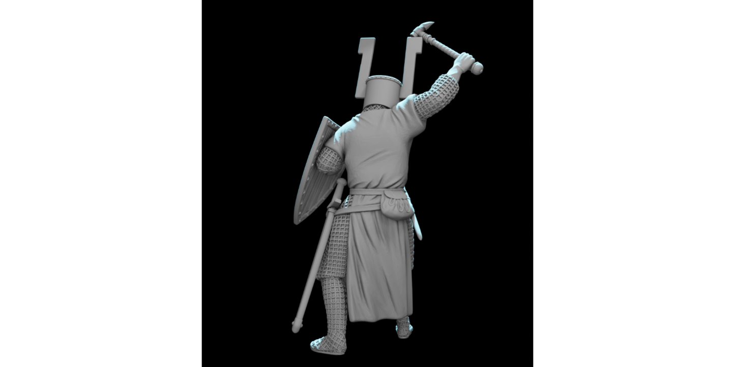 NCM175 Teutonic Knight with Warhammer – Battle of Lake Peipus 1242