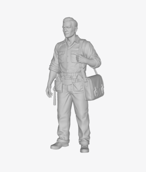 MM440 1940s European Railway Worker