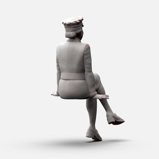 MM1154 WW2 RAF WAAF Sitting Figure