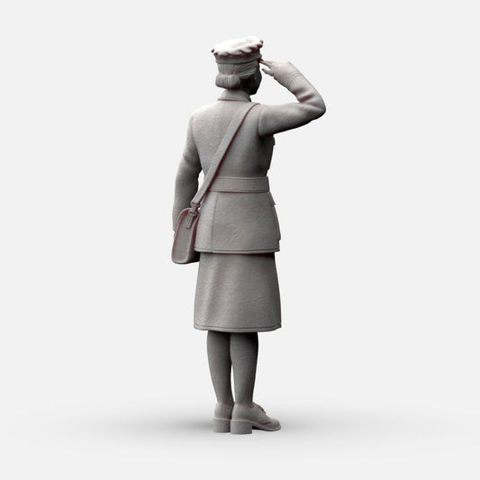 MM1154 WW2 RAF WAAF Saluting Figure