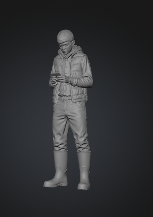 DG013 Farmer boy on the phone