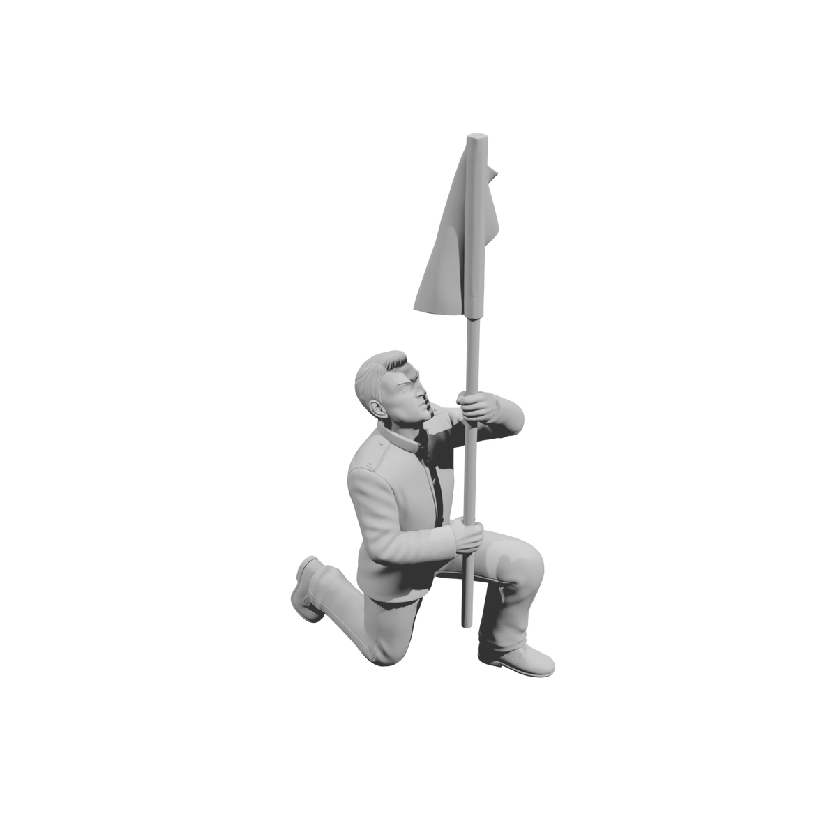 MM2252 HS Marching Band Member-28 Kneeling Standard Bearer