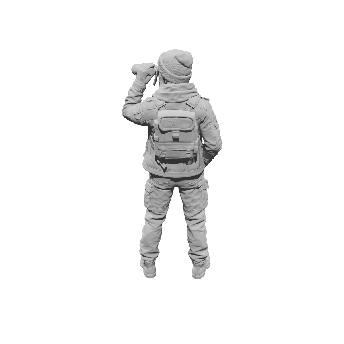 MM2273 Outlaw Biker Crew-8 Man with Binoculars