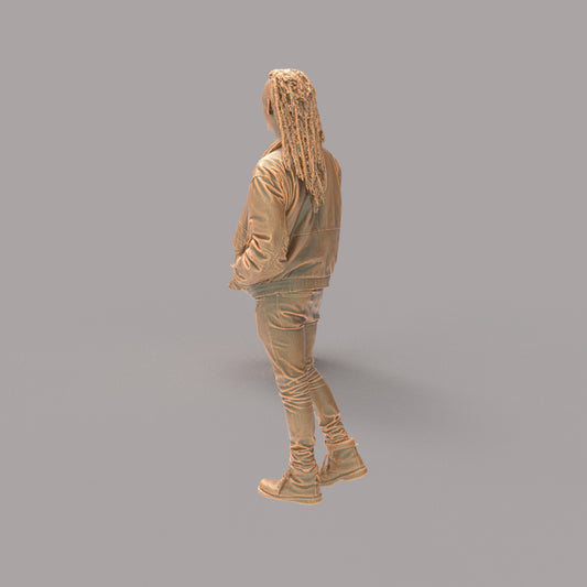 MM510 Young Male with dreadlocks