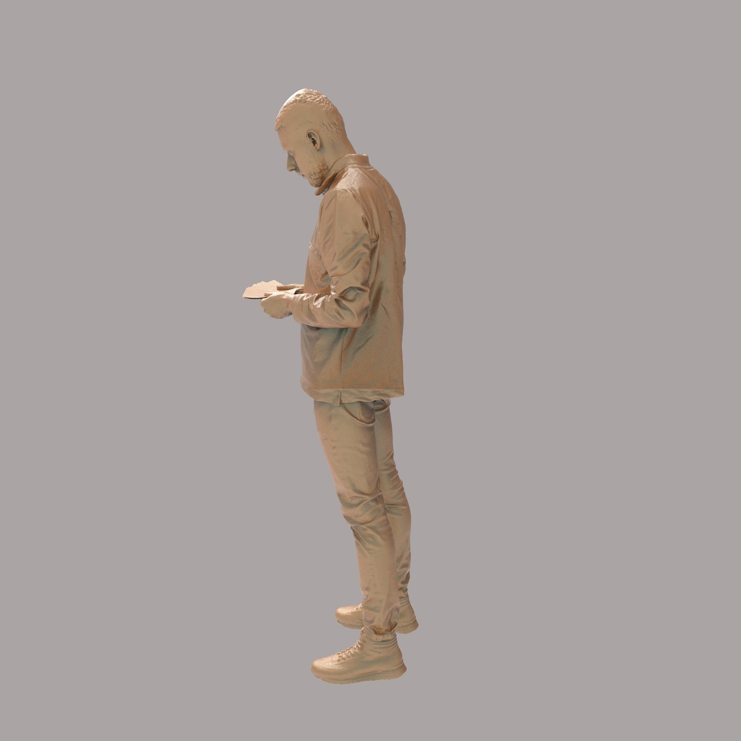 MM2093 Man Counting Money