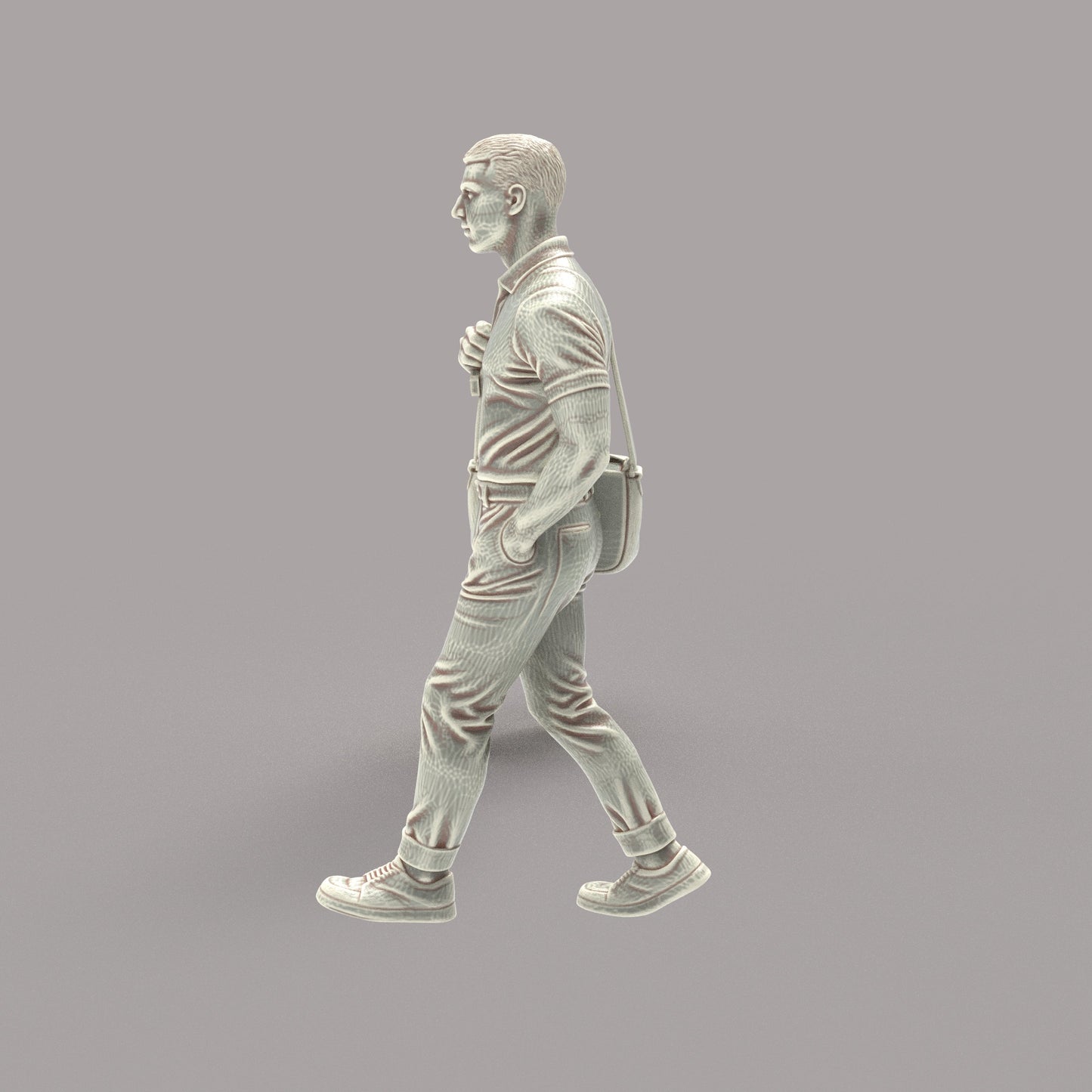 MM4186 Male With Shoulder Bag