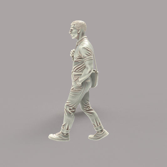 MM4186 Male With Shoulder Bag