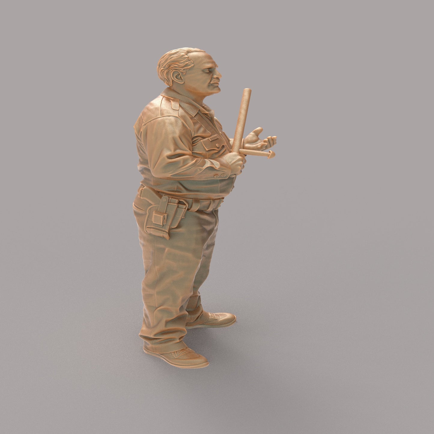 MM4193 Police Officer with a baton