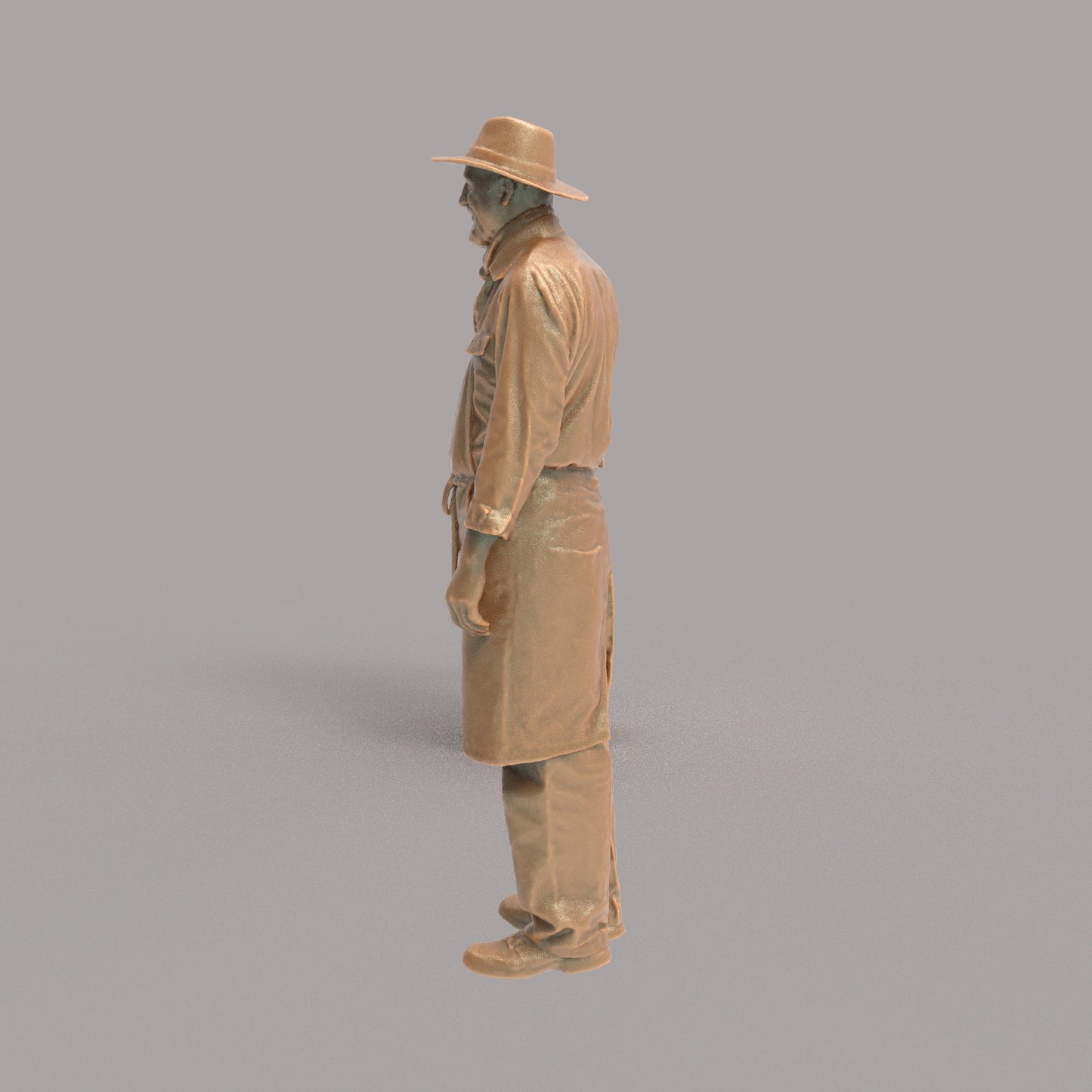 MM4297 Male Shopkeeper Wearing Hat