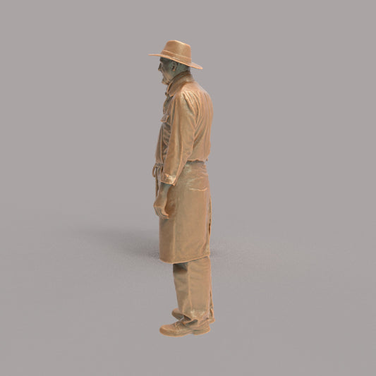 MM4297 Male Shopkeeper Wearing Hat
