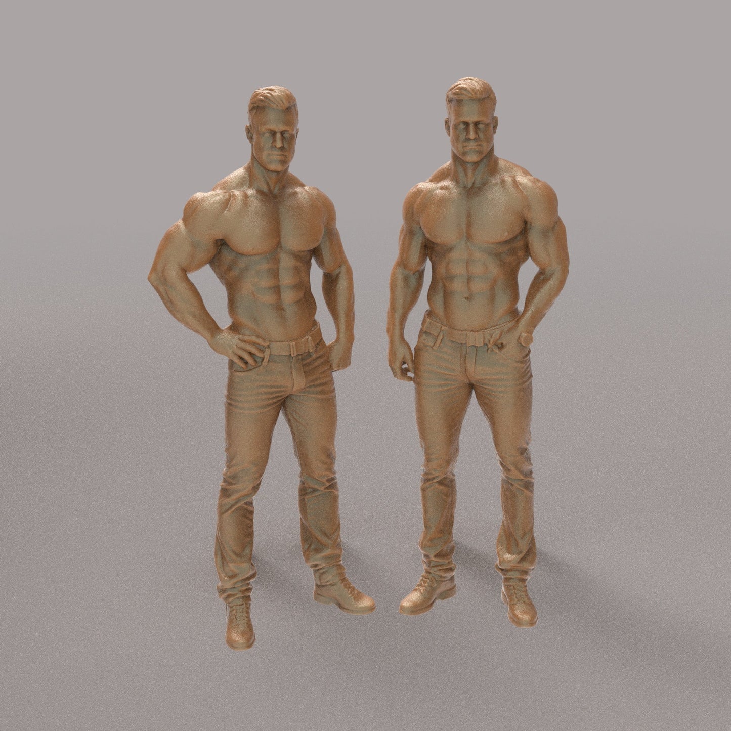 MM4328 2 Bare Chested Males