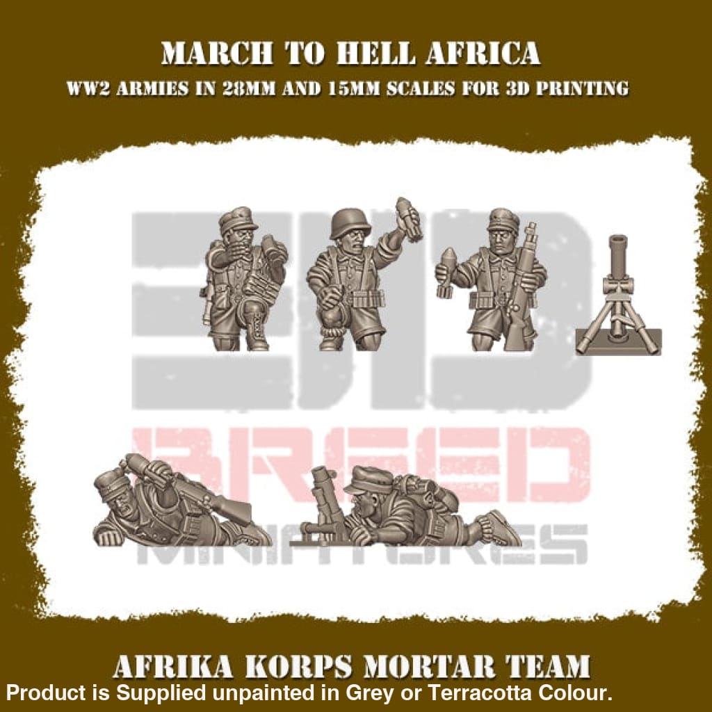 Africa Korps mortar team Figure
