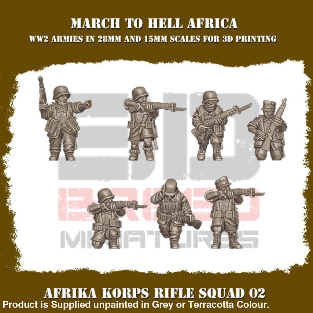 Africa Korps Rifle squad 02 Figure