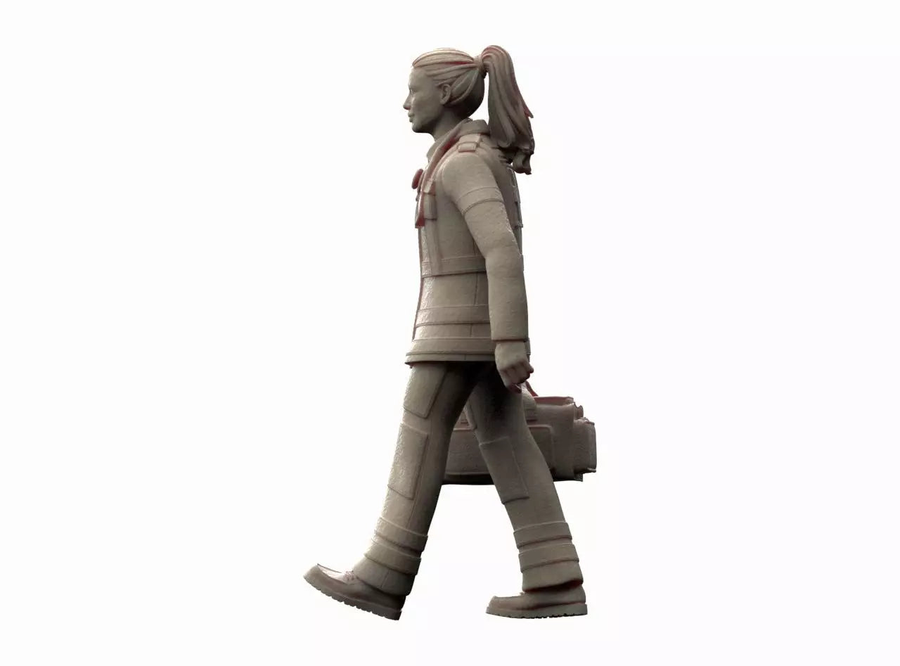 MM1308 Ambulance Female with Bag
