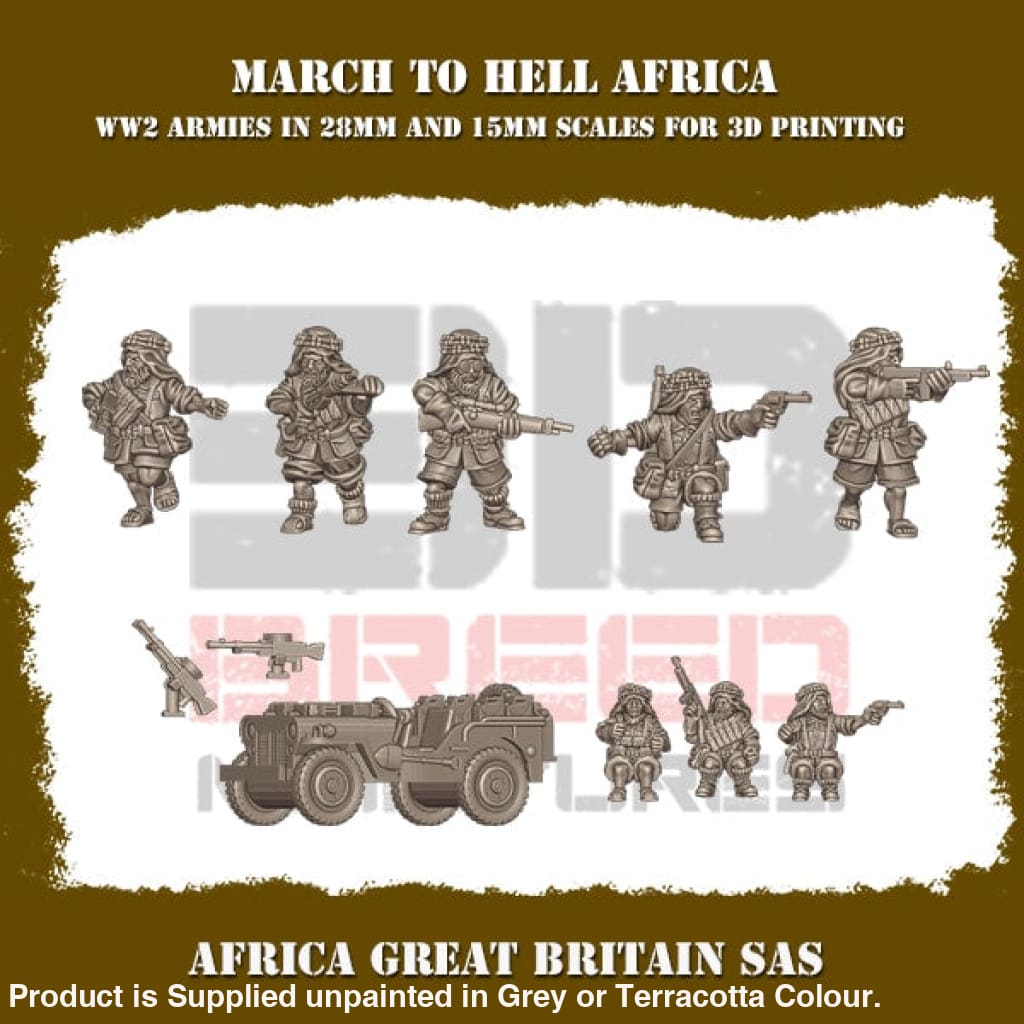 British Army Africa SAS Figure