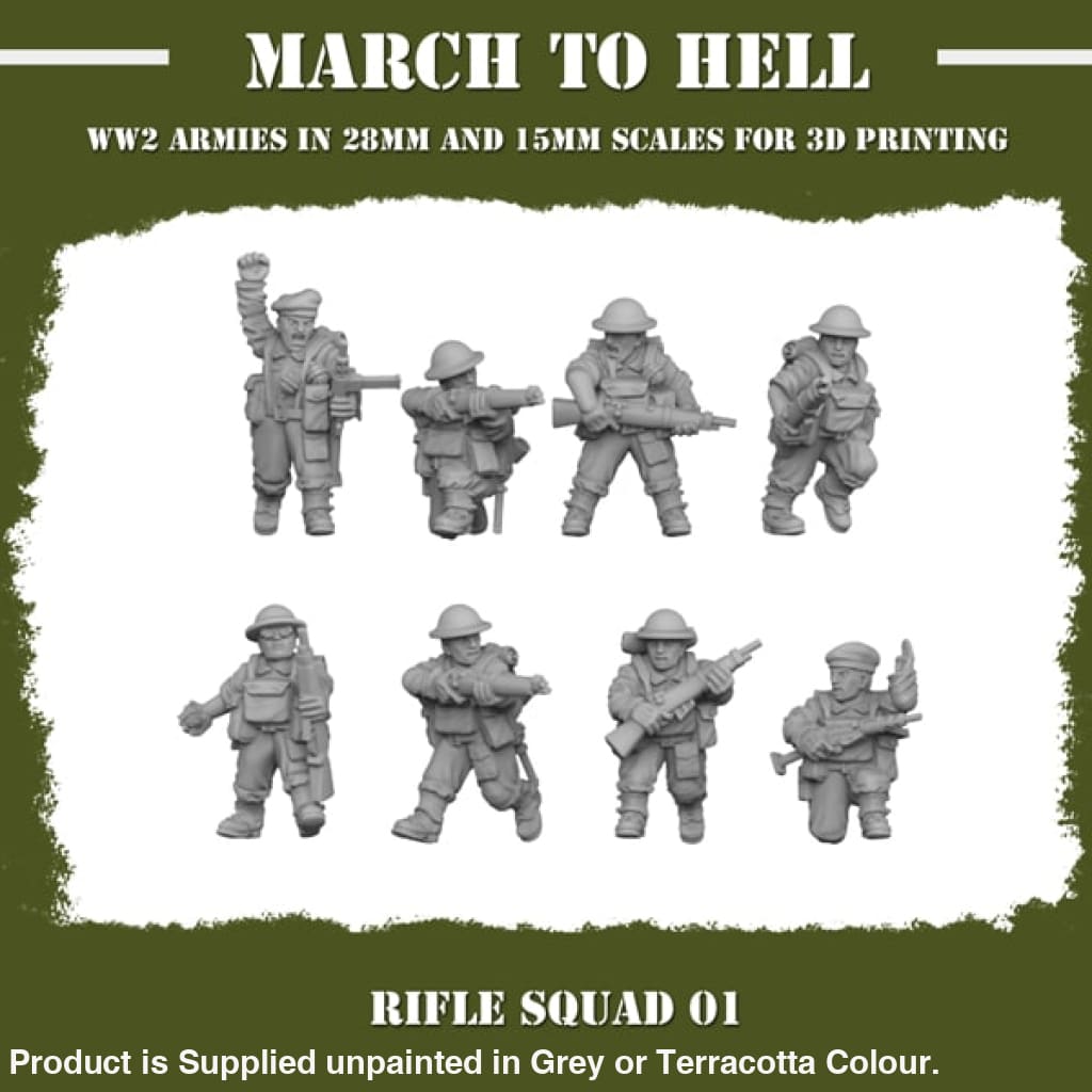 British Army Gb Rifle Squad Figure