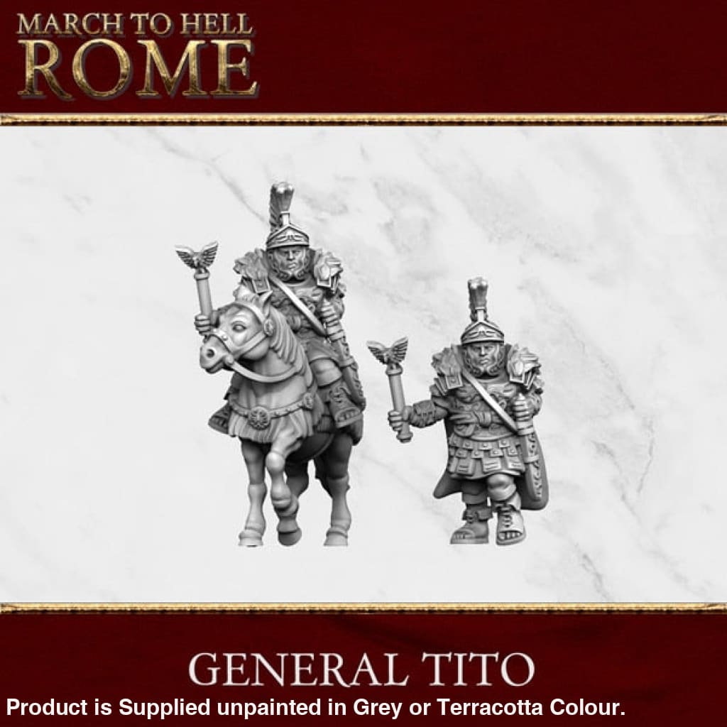 Imperial Rome Army ROMAN GENERAL TITO 28/15mm Figure