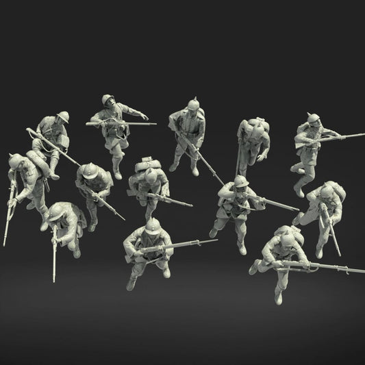 MM1108 French and German WW1 troops Figure