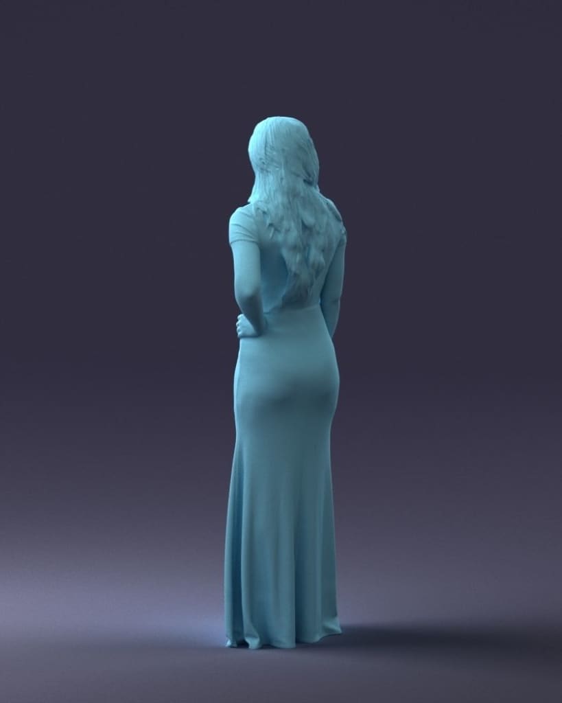 Female In Evening Dress Figure