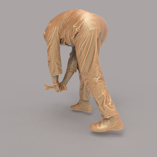 MM2106 Maintenance Worker Leaning over with spanner Figure