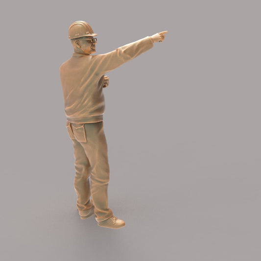 MM289 Site Foreman/Builder Pointing Figure