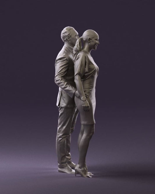 Mm865 Smart Male And Female Couple Figure