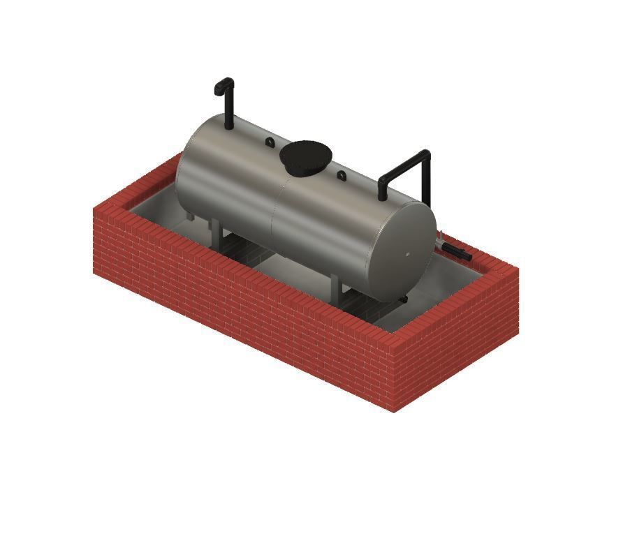 PJD058 Model Railway Oil Tank and Bund