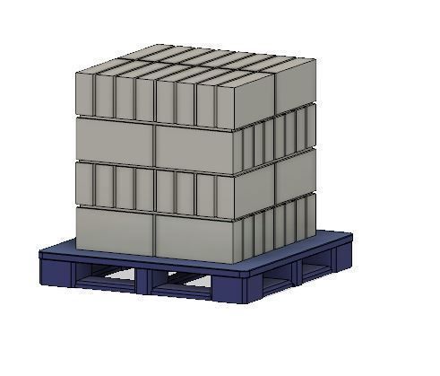 PJD090 Model Railway Breeze Block Stacks