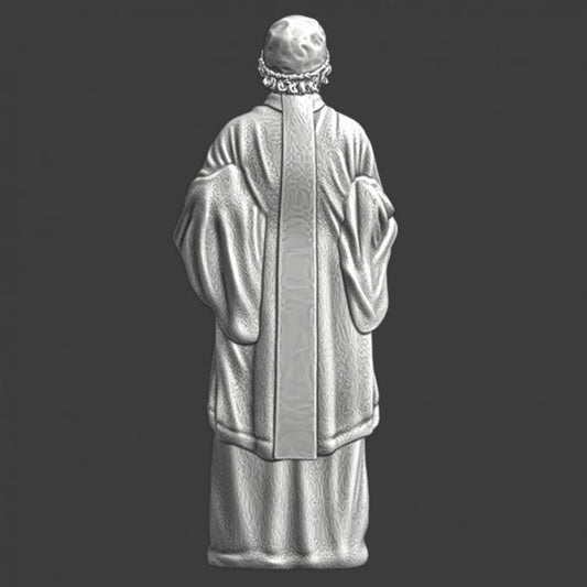 NCM007 Medieval Clerk with wine bottle Medieval