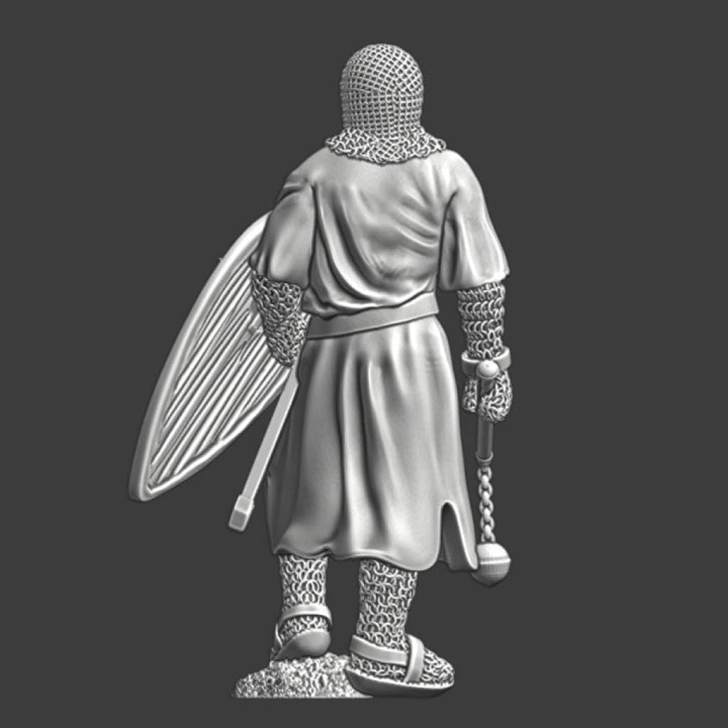 NCM064 Medieval Lazarus brother knight with flail Medieval