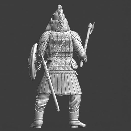 NCM076 Golden Horde Mongol Warrior with axe Medieval