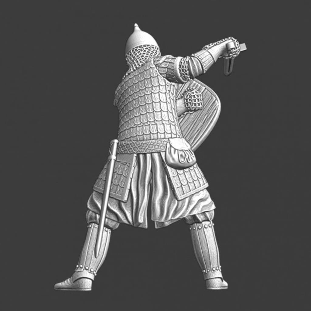 NCM081 Medieval Ukrainian warrior - fighting with sword Medieval