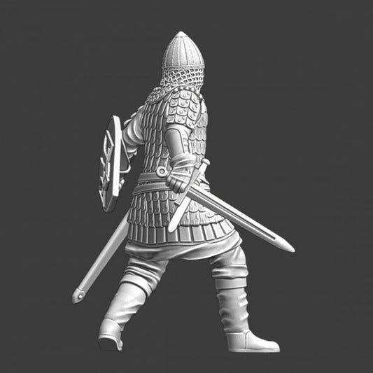 NCM082 Medieval Kievan Rus warrior - shield and sword Medieval