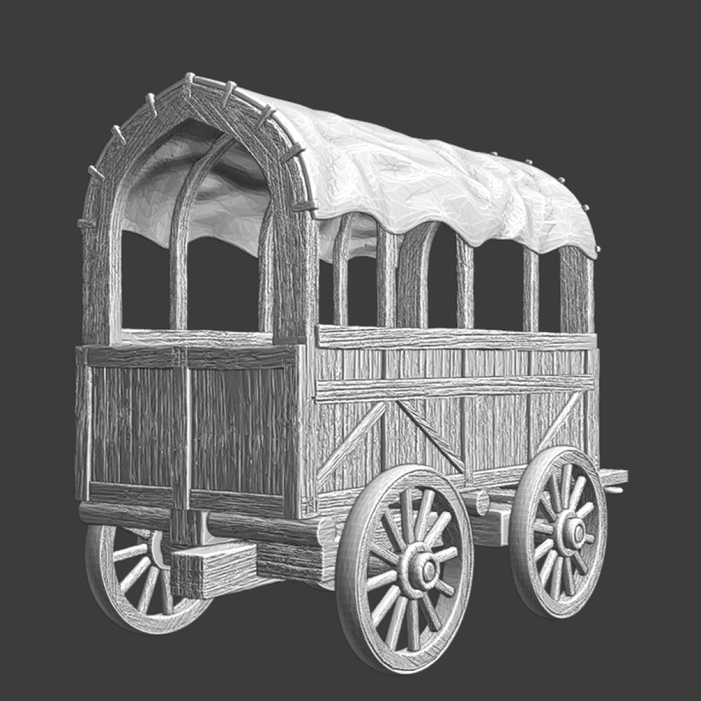 NCM140 Medieval half-open wagon Medieval