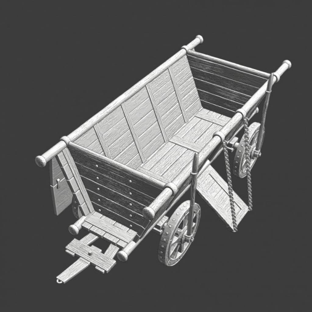NCM142 Medieval Hussite War Wagon - ramp down Medieval