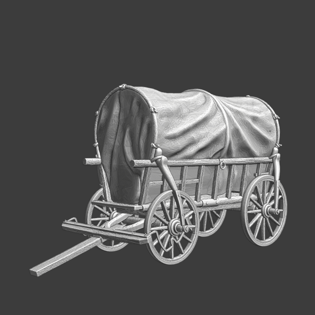 NCM147 Medieval Wagon with cover Medieval