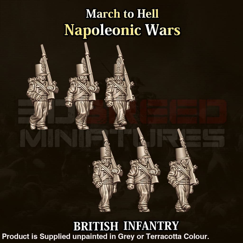 NWB Napoleonic British Infantry Figure