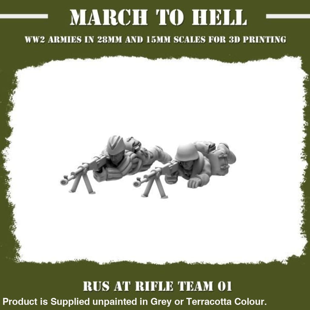Red Army At Rifle Team Figure