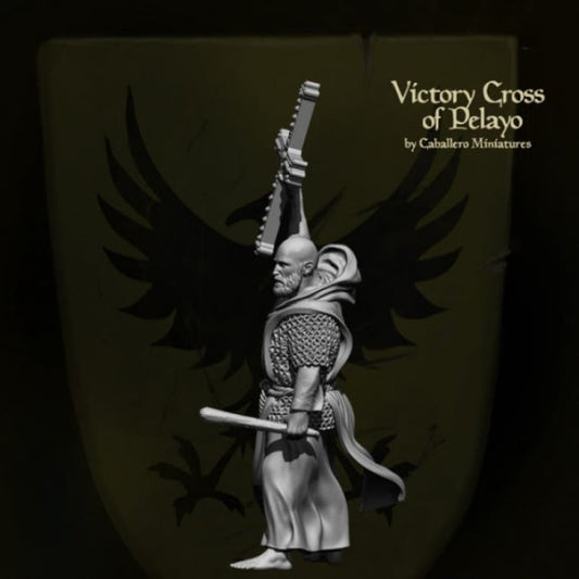 Medieval Priest - Holding The Cross Of Pelayo