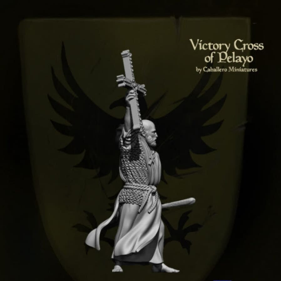 Medieval Priest - Holding The Cross Of Pelayo