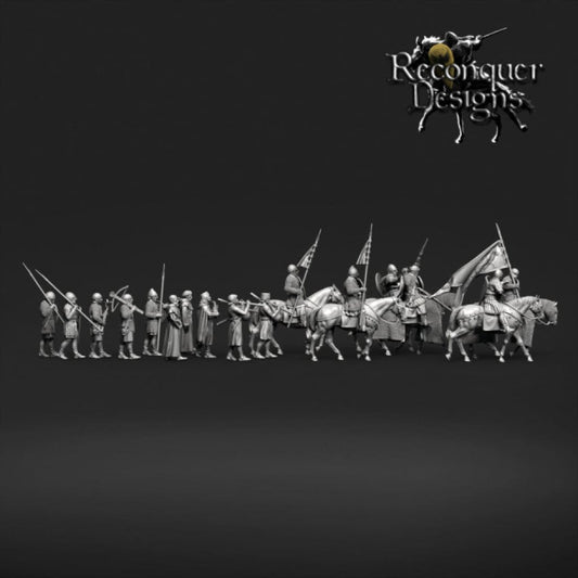REM0130 King Alfonso of IX of Leon and his retinue Medieval