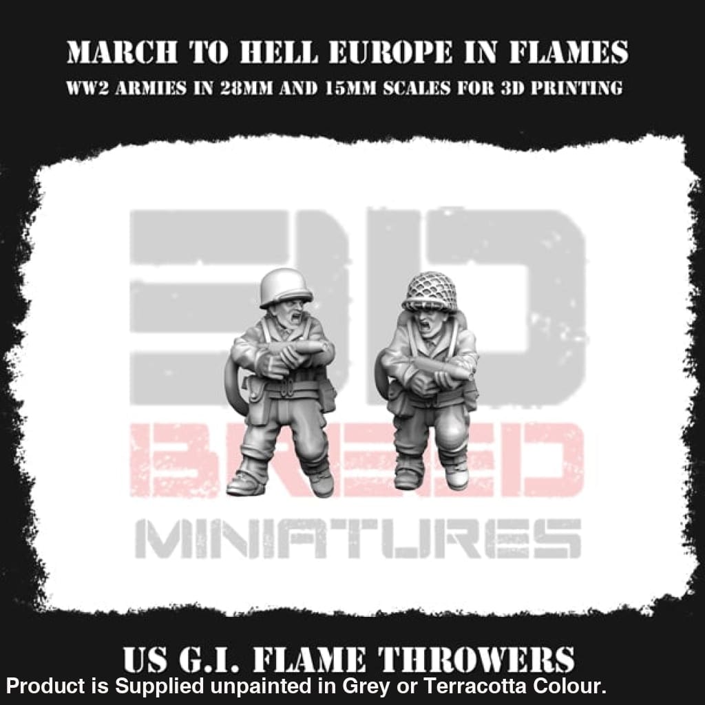 Us G.i. Flame Throwers Figure