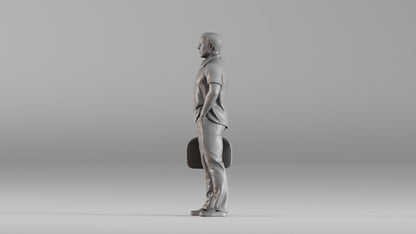 MM1352 Casual Man with Travel Bag