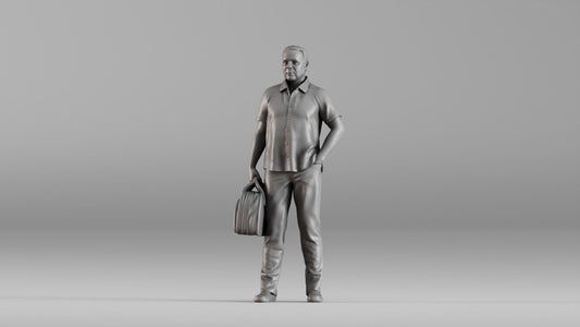 MM1352 Casual Man with Travel Bag